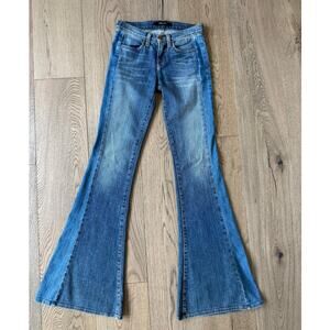 J Brand Bliss Flare Bell Bottom Jeans Size 24 Medium Wash